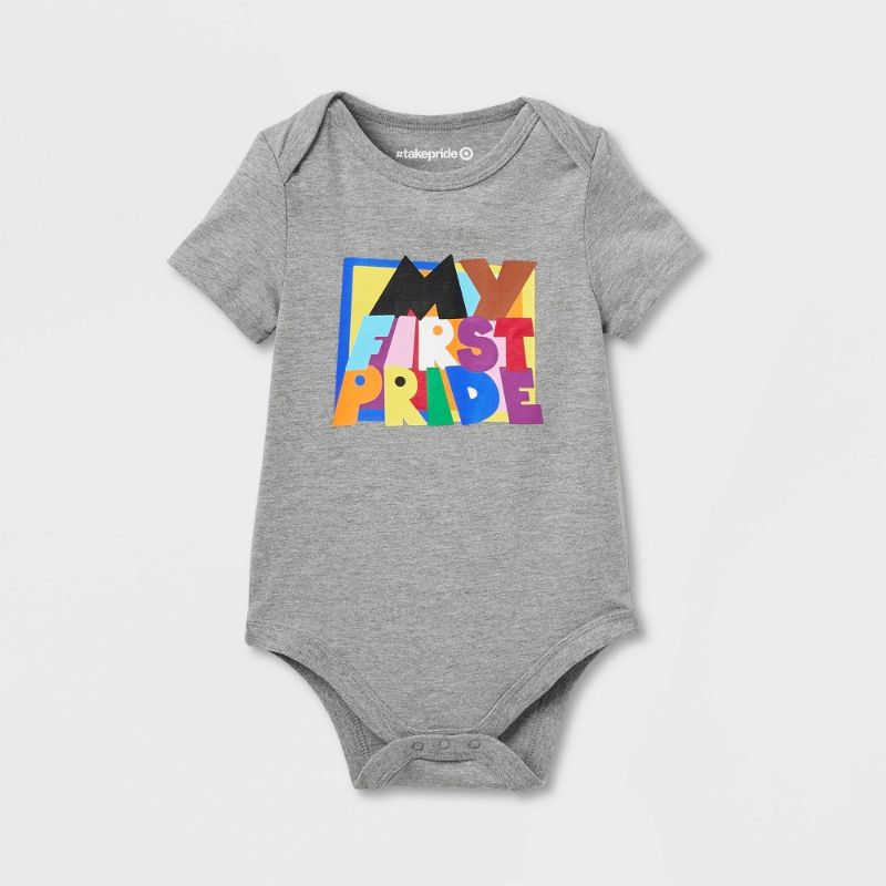 Photo 1 of bundle of 3-6 months cloths Pride Baby My First Pride Bodysuit - Heather Gray
