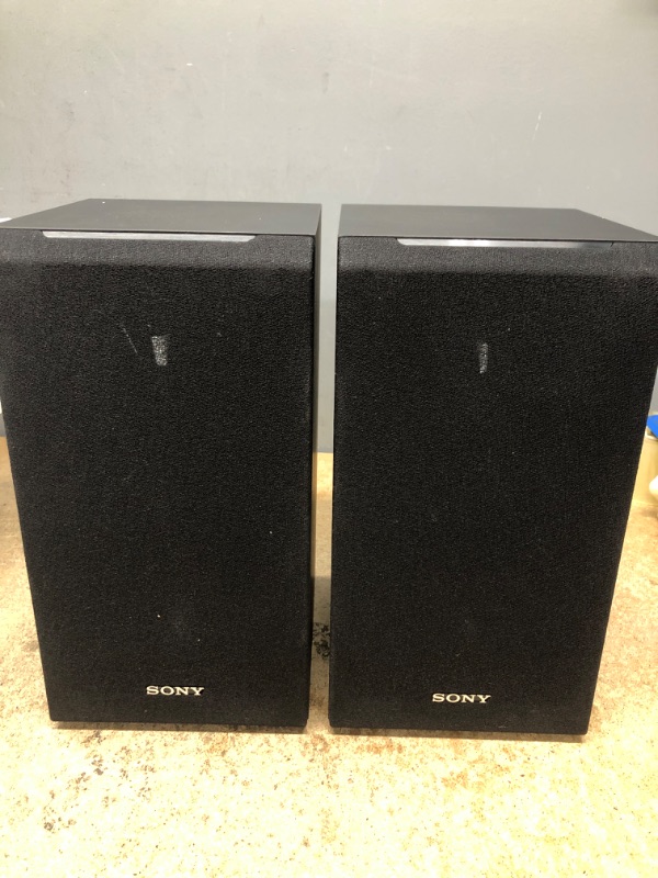 Photo 1 of Sony SSCS5 3-Way 3-Driver Bookshelf Speaker System (Pair) - Black