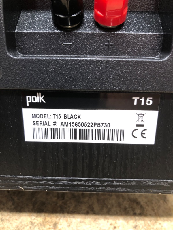 Photo 5 of Polk Audio T15 Bookshelf Speakers Pair Black