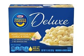 Photo 1 of (2 Pack) Kraft Deluxe White Cheddar & Garlic & Herb Macaroni & Cheese Dinner, 11.9 Oz Box Best Use By 09/2022
