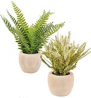 Photo 1 of 2pcs Mine Fake Plants Artificial Potted Faux Plants for Home Office Table Desk Shelf Bedroom Bathroom Decor 8''