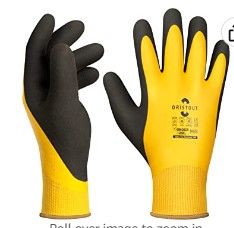 Photo 1 of 1 Pair OriStout Upgraded Winter Work Gloves, Yellow Medium