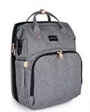 Photo 1 of Diaper Bag Backpack with Changing Station Grey 