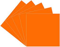 Photo 1 of Permanent Vinyl, 12" x 11.5" 12 Sheets/Pack Adhesive Vinyl for Cricut, Silhouette, Cameo Cutters, Signs, Scrapbooking, Craft, Die Cutters (Orange) 3 packs