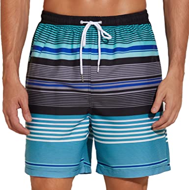 Photo 1 of ccko Men's Swim Trunks with Mesh Lining Mens Quick Dry Board Shorts Surf Swim Shorts with Pockets Beach Swimwear for Men
SIZE M