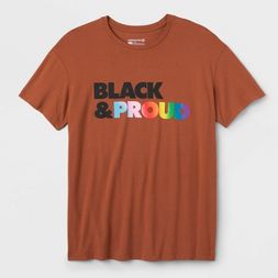 Photo 1 of Pride Adult Black and Proud Short Sleeve T-Shirt - Brown
SZIE XL