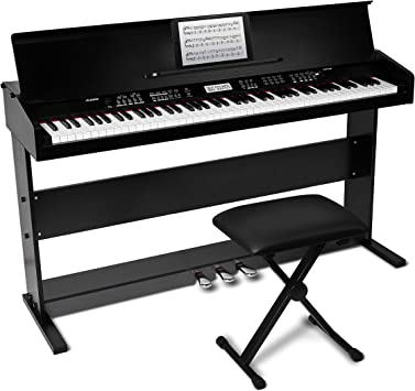 Photo 1 of ***SEE NOTE*** Alesis Virtue - 88-Key Beginner Digital Piano with Full-Size Velocity-Sensitive Keys, Lesson Mode, Power Supply, Built-In Speakers, 360 Premium Voices 