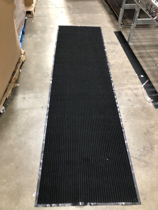 Photo 2 of 32" X 116" A Roll Large Semi-Finished Striped Door Mat Waterproof Entry Mat with Rubber Lining, Indoor and Outdoor Rug for Wet Weather, Entrance Shoe Scraper, Kitchen, Bathroom 