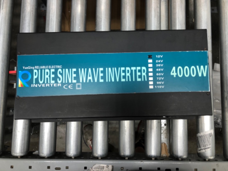 Photo 2 of WZRELB 4000W 12V Dc to 120V AC Pure Sine Wave Solar Power Inverter -SIGNS OF USE-