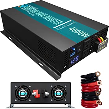 Photo 1 of WZRELB 4000W 12V Dc to 120V AC Pure Sine Wave Solar Power Inverter -SIGNS OF USE-