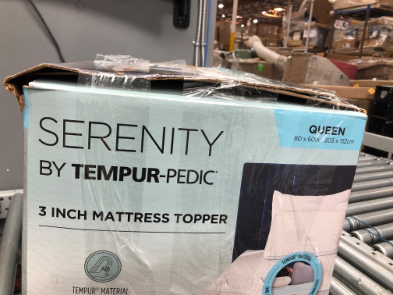 Photo 3 of **open box**
Tempur-Pedic TEMPUR Supreme 3-Inch Mattress Topper, Medium Firm, Queen, White
