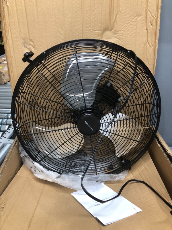 Photo 4 of AmazonCommercial 20" High Velocity Industrial Fan, Black,
