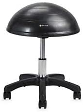 Photo 1 of Gaiam Balance Ball Chair Stool, Half-Dome Stability Ball Adjustable Tall Office
