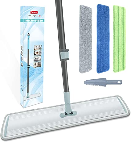 Photo 1 of 24" Professional Microfiber Mop Dry Wet Mop for Hardwood with Washable Pads Adjustable Handle
