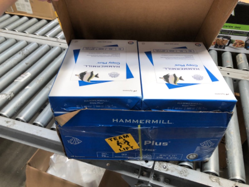 Photo 3 of Hammermill Copy Plus Paper, 92 Bright, 20lb, 8-1/2 x 11, White, 5000 Sheets/Carton