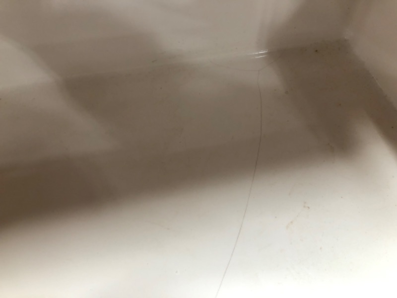 Photo 3 of (DAMAGED)Houzer Platus Fireclay 36 X 20 Dual Mount Kitchen Sink Fireclay in White, Size 10.0 H X 36.0 W X 20.0 D in | Wayfair PTG-3600 WH
**CRACK IN SINK**
