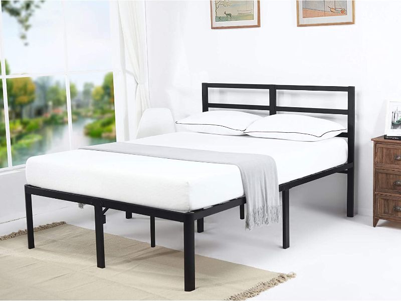 Photo 1 of 18 Inch Tall V1407 UP-Support Head Support Bar Deluxe Metal Slat Bed Frame (King)