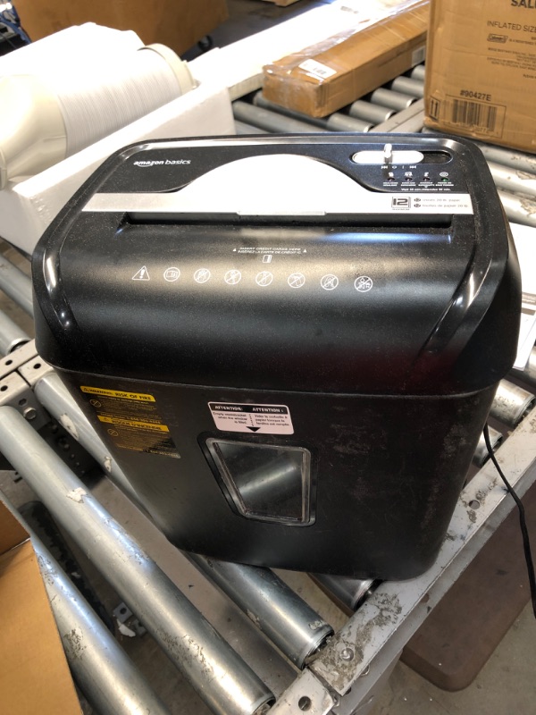 Photo 2 of Amazon Basics 18-Sheet Cross-Cut Paper, CD, and Credit Card Shredder
