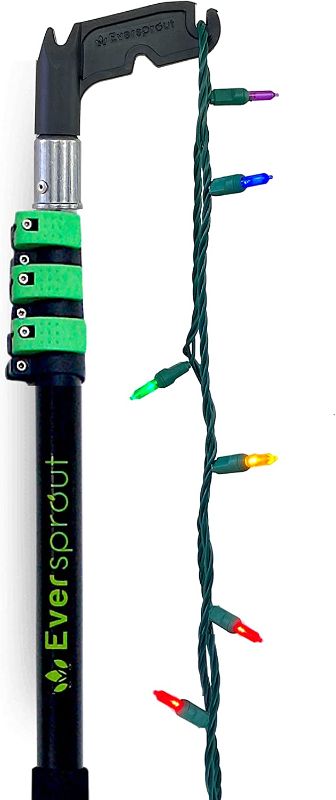 Photo 1 of *INCOMPLETE* EVERSPROUT 7-to-24 Foot Utility Hook with Extension Pole (30 Foot Reach) | Installing and Hanging Christmas/String Lights, Birdfeeders, Reaching High Places | Heavy-Duty Telescoping Extension Pole
