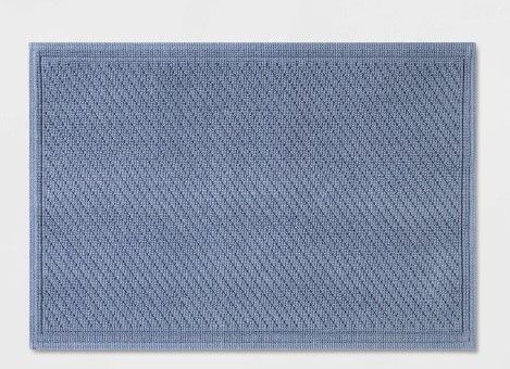 Photo 1 of 21"x30" Performance Solid Cotton Bath Mat - Threshold™

