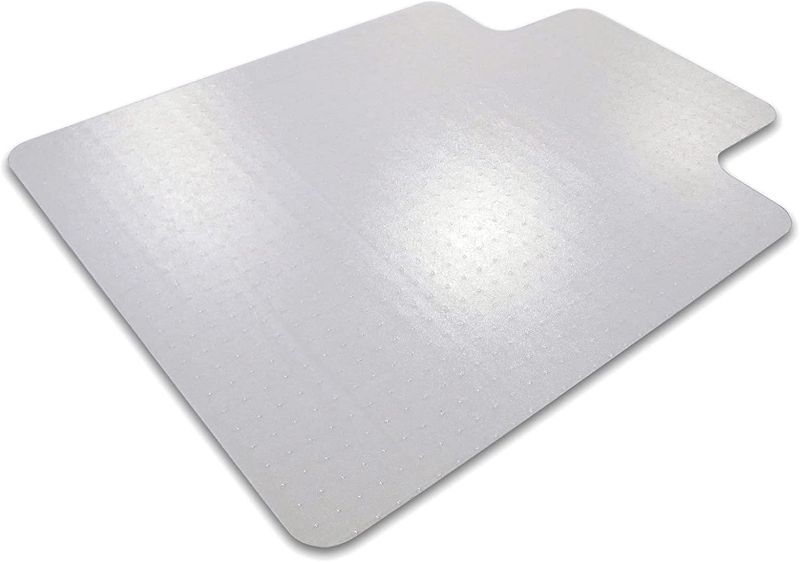 Photo 1 of Marvelux 47" x 53" Heavy Duty Polycarbonate Office Chair Mat with Lip for Carpets | Transparent Carpet Protector for Low, Standard and Medium Pile Carpeted Floors | Multiple Sizes
