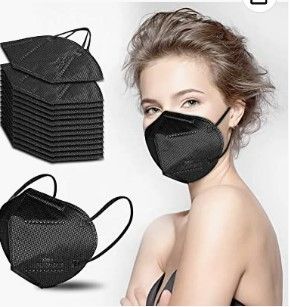 Photo 1 of 10 PACK: 200 count AZLNRMU KN95 Face Mask Black 5-Ply Face Masks Safety Masks
