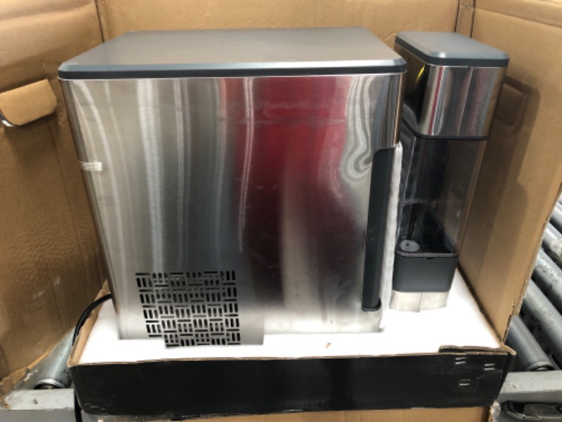 Photo 2 of GE Profile Opal | Countertop Nugget Ice Maker with Side Tank | Portable Ice Machine Makes up to 24 lbs. of Ice Per Day | Stainless Steel Finish
