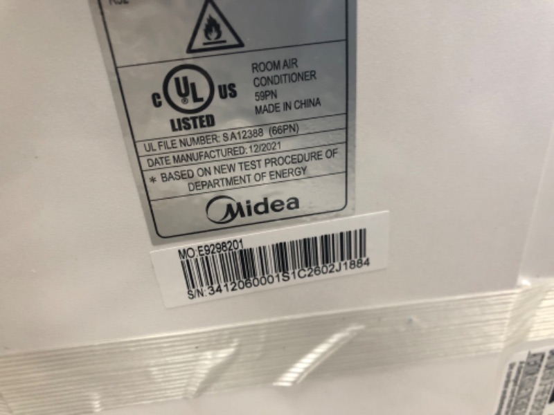 Photo 6 of Midea 8,000 BTU ASHRAE (5,300 BTU SACC) Portable Air Conditioner, Cools up to 175 Sq. Ft., Works as Dehumidifier & Fan, Remote Control & Window Kit Included
