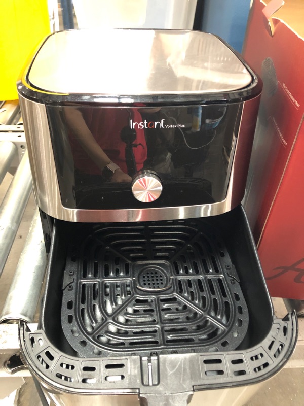 Photo 3 of Instant Vortex Plus Air Fryer Oven, 6 Quart, From the Makers of Instant Pot, 6-in-1, Broil, Roast, Dehydrate, Bake, Non-stick and Dishwasher-Safe Basket, App With Over 100 Recipes, Stainless Steel
