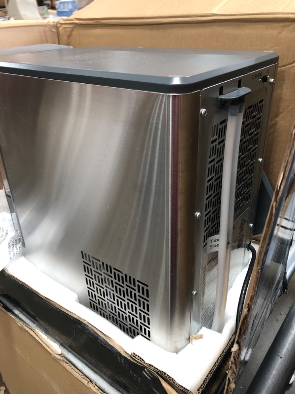 Photo 4 of GE Profile Opal | Countertop Nugget Ice Maker with Side Tank | Portable Ice Machine Makes up to 24 lbs. of Ice Per Day | Stainless Steel Finish
