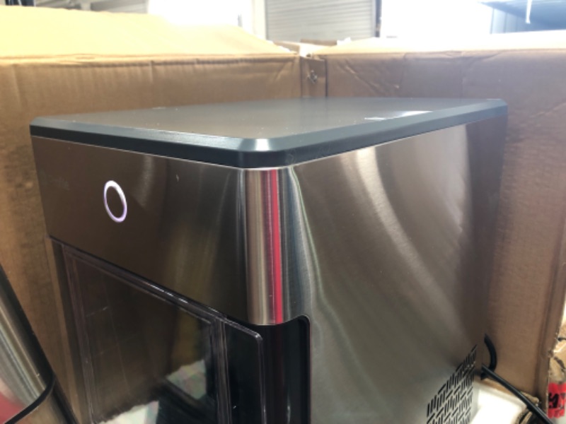 Photo 5 of GE Profile Opal | Countertop Nugget Ice Maker with Side Tank | Portable Ice Machine Makes up to 24 lbs. of Ice Per Day | Stainless Steel Finish
