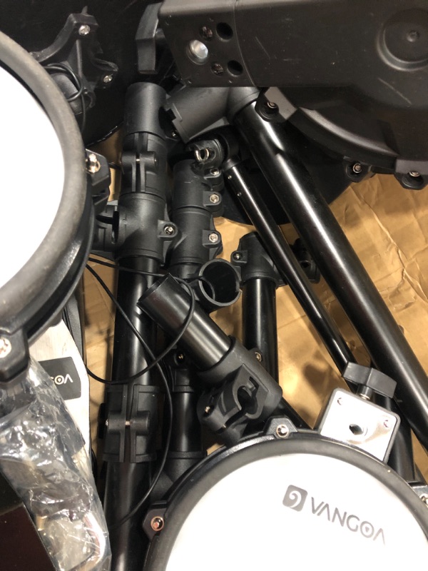 Photo 5 of ***Parts Only***Vangoa Electric Drum Set Mesh Head Electronic Drum Set For Beginners Adults, 8 Piece Electric Drum Kit With 180 Sounds, Light and Portable, Easy Installation?More Stable***Missing hardware. Board is burnt out.
