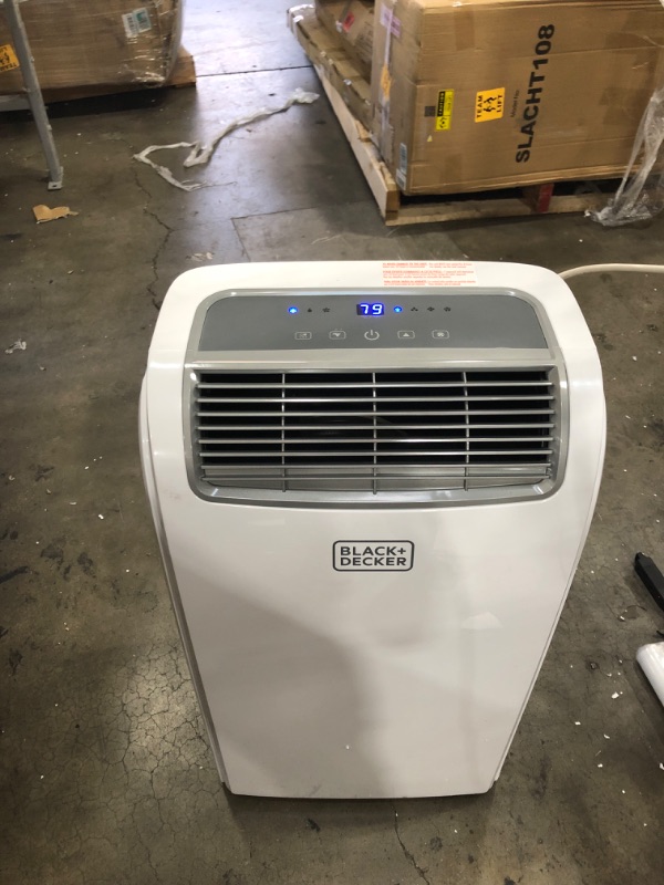 Photo 2 of BLACK+DECKER 8,000 BTU Portable Air Conditioner with Remote Control, White
