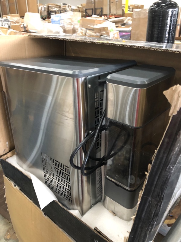 Photo 4 of GE Profile Opal | Countertop Nugget Ice Maker with Side Tank | Portable Ice Machine Makes up to 24 lbs. of Ice Per Day | Stainless Steel Finish
