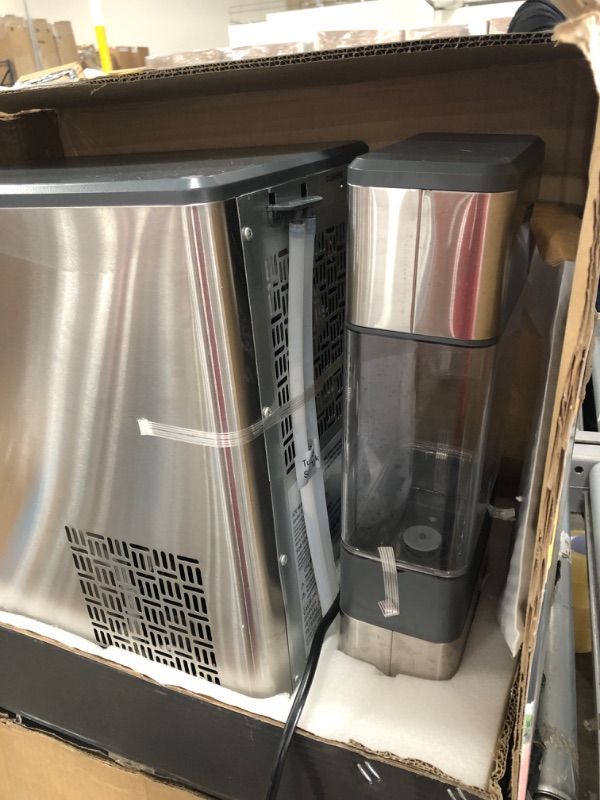 Photo 1 of GE Profile Opal | Countertop Nugget Ice Maker with Side Tank | Portable Ice Machine Makes up to 24 lbs. of Ice Per Day | Stainless Steel Finish
