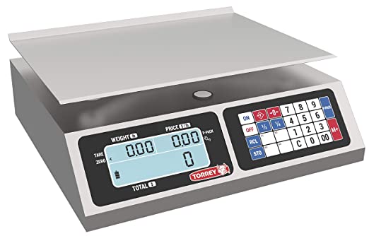 Photo 1 of TORREY LPC40L Electronic Price Computing Scale, Rechargeable Battery, Stainless Steel Construction, 100 Memories, 8 Direct Access Keys , 40 lb
