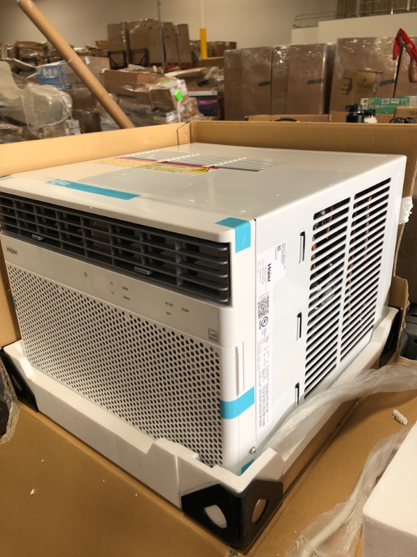 Photo 3 of Haier Window Air Conditioner 10000 BTU, Wi-Fi Enabled, Energy-Efficient Cooling for Medium Rooms, 10K BTU Window AC Unit with Easy Install Kit, Control Using Remote or Smartphone App
