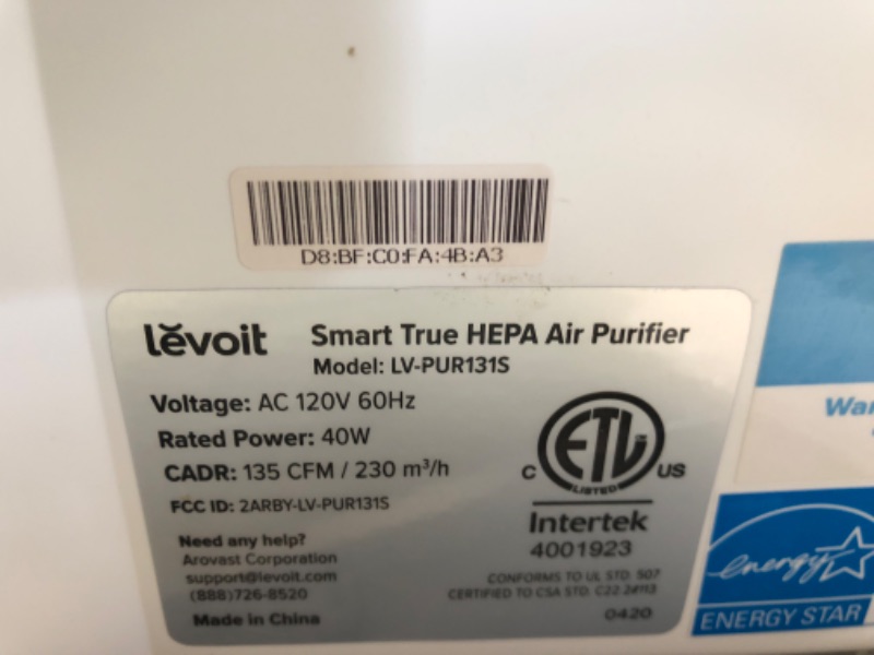 Photo 4 of Levoit LV-PUR131S Smart True HEPA Air Purifier
