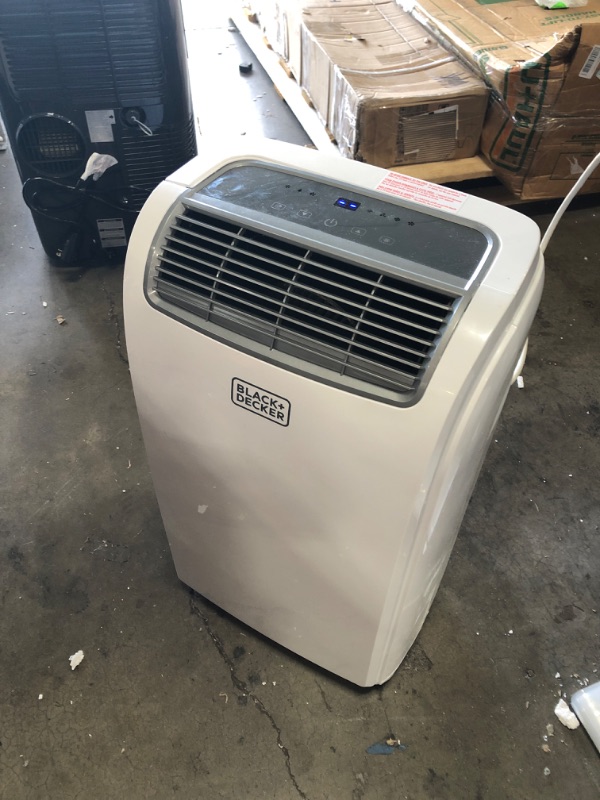 Photo 3 of BLACK+DECKER 8,000 BTU Portable Air Conditioner with Remote Control, White
