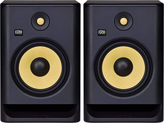 Photo 1 of KRK RP8 Rokit 8 G4 Professional Bi-Amp 8" Powered Studio Monitor Pair, Black
