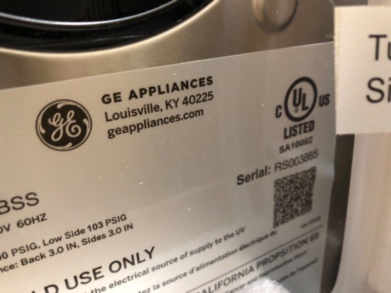 Photo 5 of GE Profile - Opal 2.0 24-lb. Portable Ice maker with Nugget Ice Production, Side Tank and Built-in WiFi - Stainless steel
