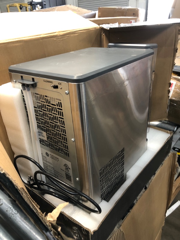 Photo 1 of GE Profile Opal | Countertop Nugget Ice Maker with Side Tank | Portable Ice Machine Makes up to 24 lbs. of Ice Per Day | Stainless Steel Finish
