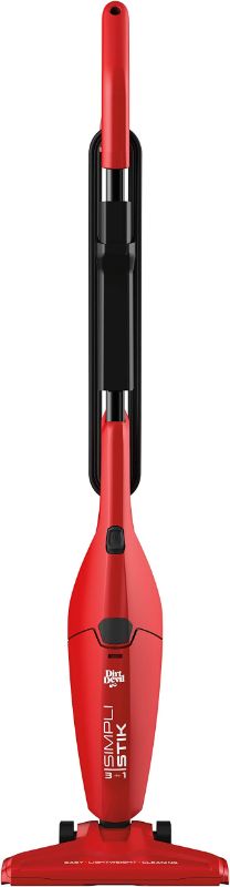 Photo 1 of Dirt Devil Simpli-Stik Vacuum Cleaner, 3-in-1 Hand and Stick Vac, Small, Lightweight and Bagless, SD20000RED, Red
