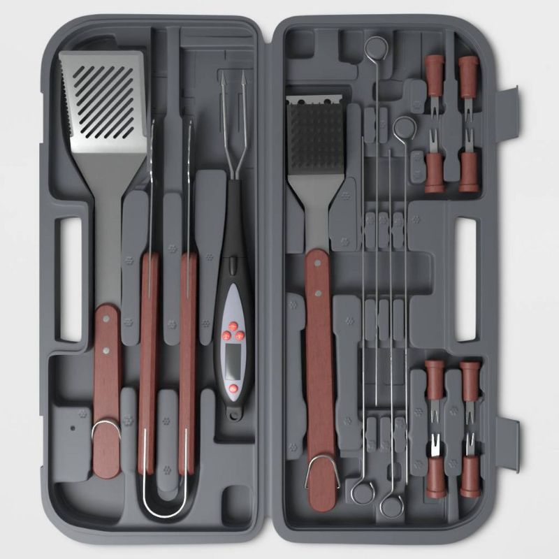 Photo 1 of 17pc Stainless Steel BBQ Tool Set - Room Essentials
