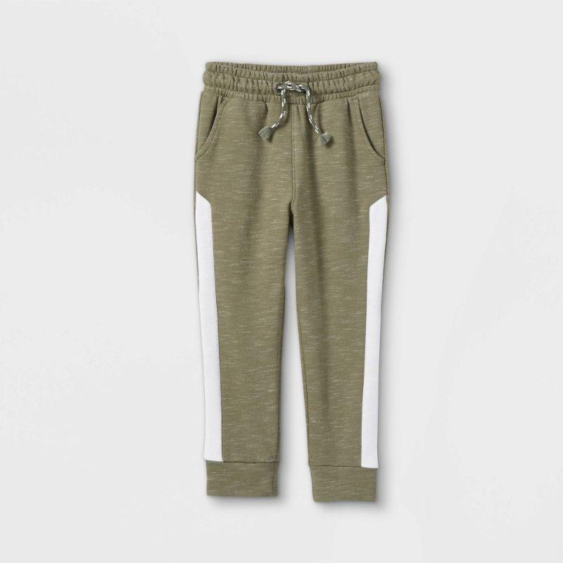 Photo 1 of 2pcks of Toddler Boys' Athletic Striped Knit Pull-on Jogger Pants - Cat & Jack™ size 4T
