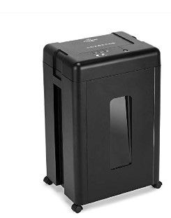 Photo 1 of  15-Sheet Ultra Quiet Heavy Duty High Security Level P-5 Super Micro Cut Paper/CD/Credit Card Home Office Shredder with Manganese Cutter and 8 Gallons Pullout Waste Bin