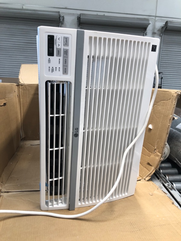 Photo 3 of LG 12,000 BTU Window Air Conditioner, Cools 550 Sq.Ft. (22' x 25' Room Size), Quiet Operation, Electronic Control with Remote, 3 Cooling & Fan Speeds, ENERGY STAR®, Auto Restart, 115V
