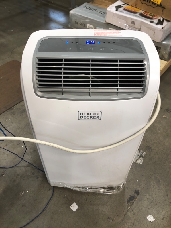 Photo 3 of ***PARTS ONLY*** BLACK+DECKER 8,000 BTU Portable Air Conditioner with Remote Control, White
