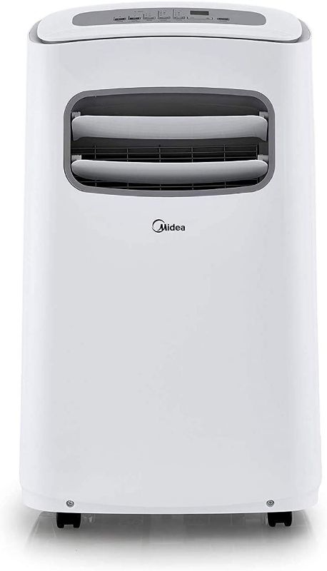 Photo 1 of Midea MPF10CR81-E Portable Air Conditioner 10,000 BTU Easycool AC (Cooling, Dehumidifier and Fan Functions) for Rooms up to 150 Square Feet with Remote Control, White
