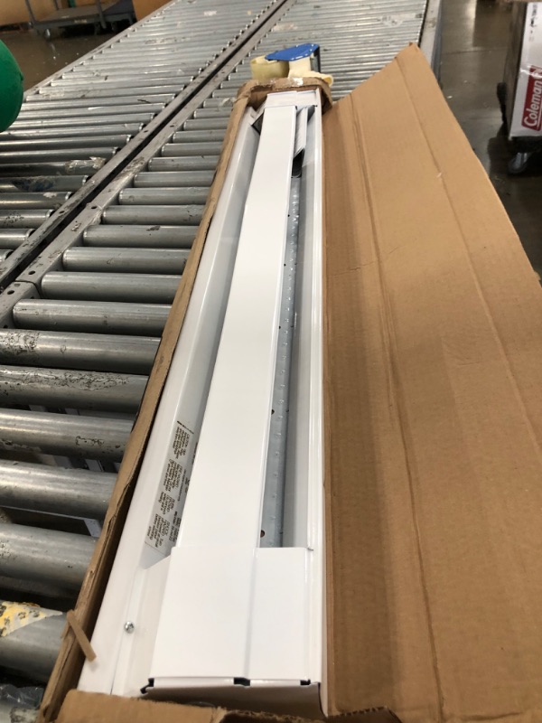 Photo 2 of Cadet F Series 48" Electric Baseboard Heater (Model: 4F1000W, Part: 09954 ), 3415/2560 BTU, 240/208 Volt, 1000/750 Watt, White
